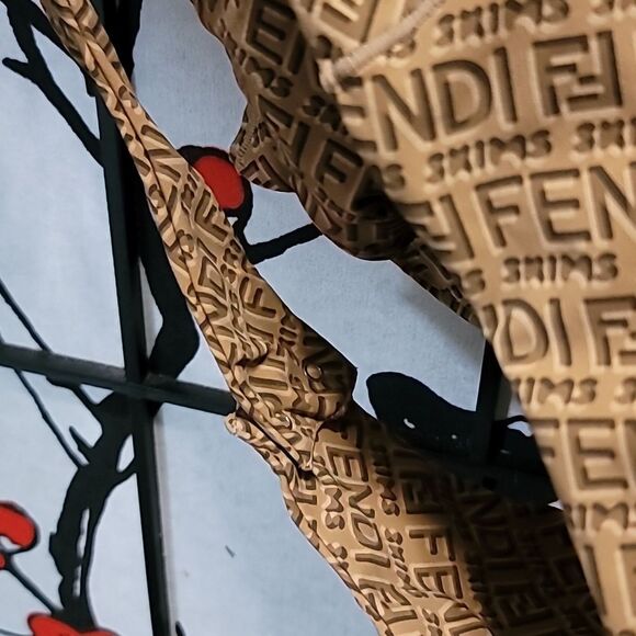 Fendi x Skims High Neck Logo Bodysuit - Picture 6 of 8